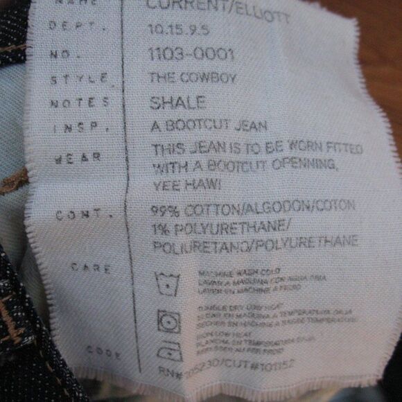 Current Elliot The Cowboy Boot Cut Jeans - Picture 9 of 9